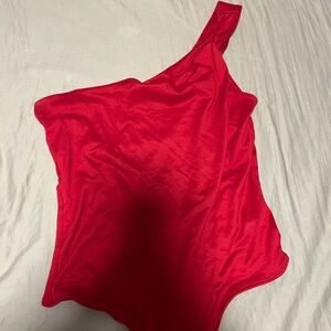 Red bodysuit